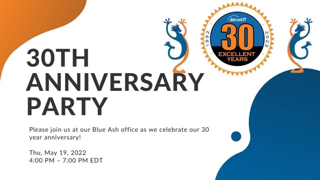 30th Anniversary Party Event May 2022