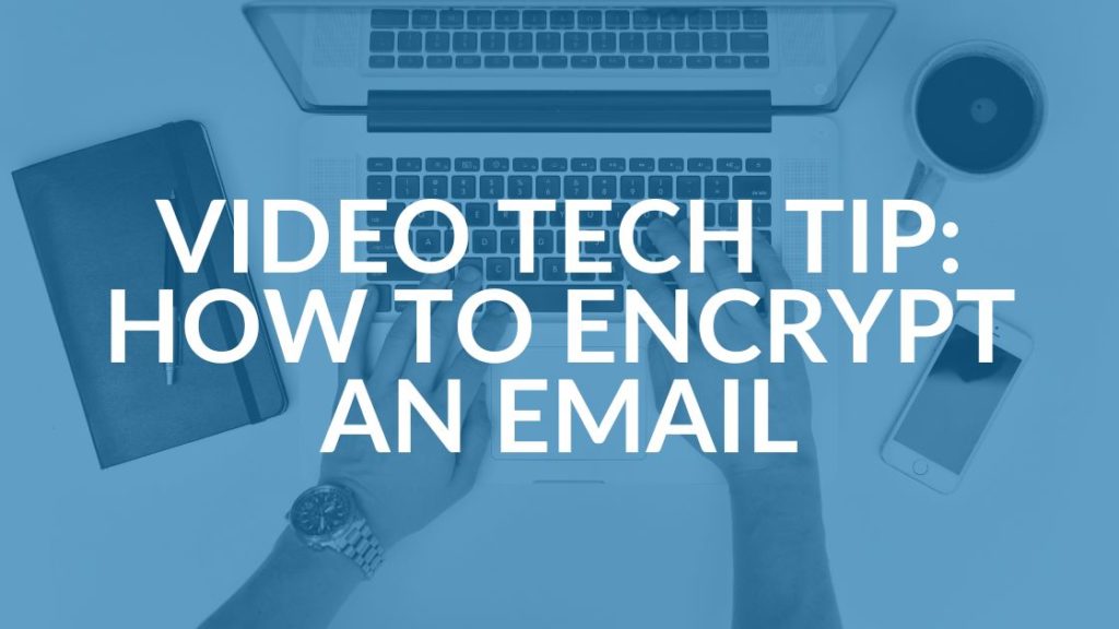 How to send an encrypted email