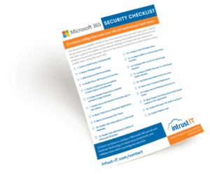 Intrust Microsoft 365 Security Checklist promo
